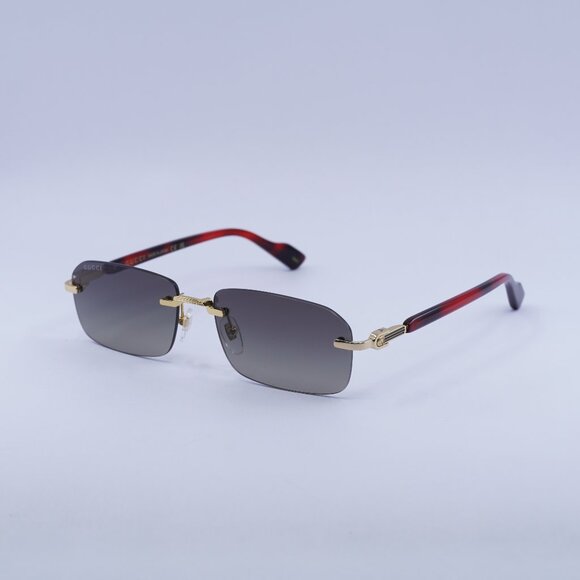 ?️ New Gucci GG1221S 006 Sunglasses - Gold/Havana Frame, Grey Lenses main image 8